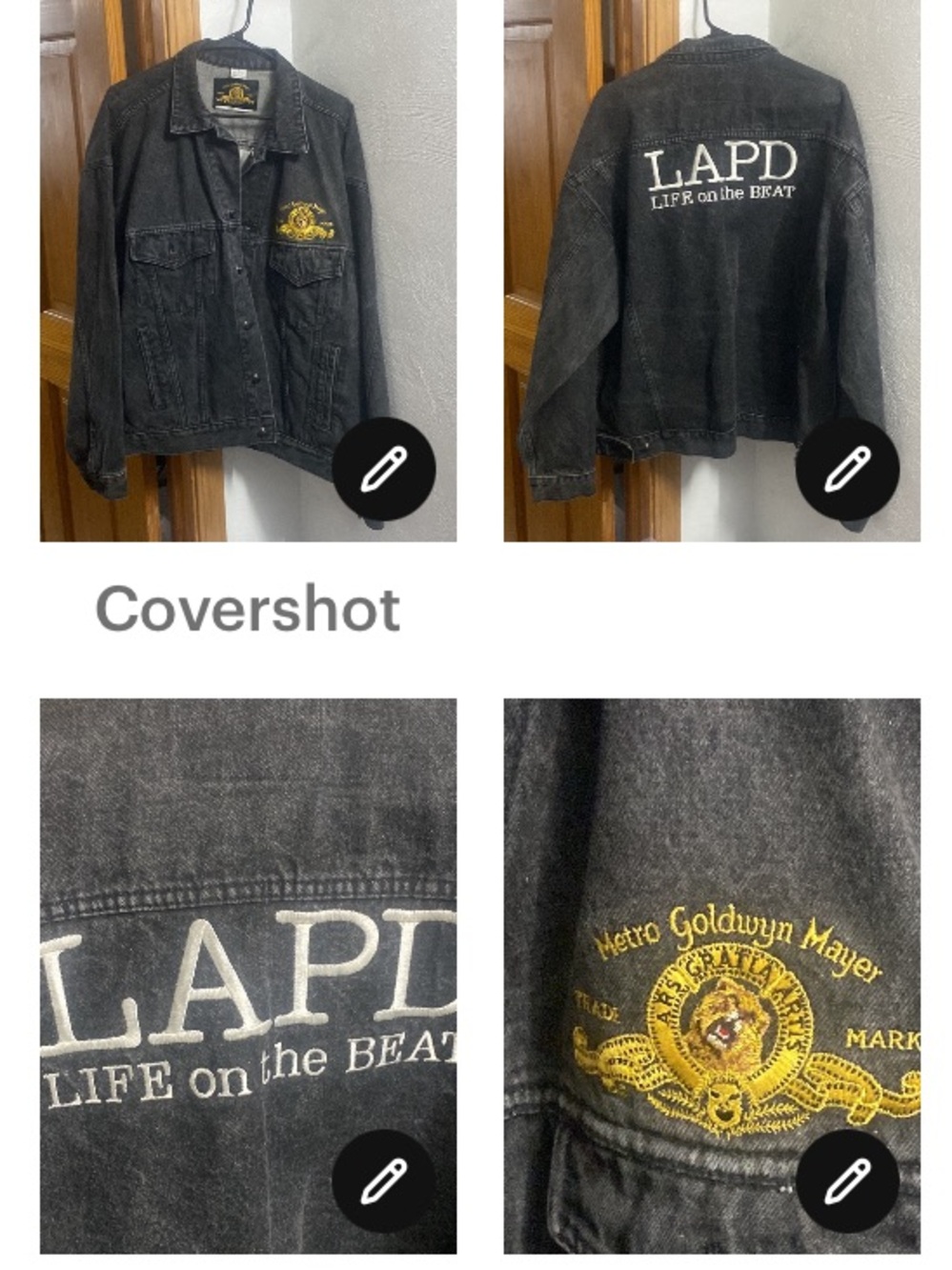 Metro Goldwyn Mayer Jean Jacket XL